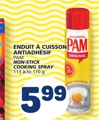 Marché Bonichoix Pam non-stick cooking spray offer