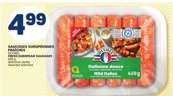 Marché Bonichoix Olymel fresh european sausages offer