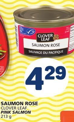 Marché Bonichoix Clover leaf pink salmon offer