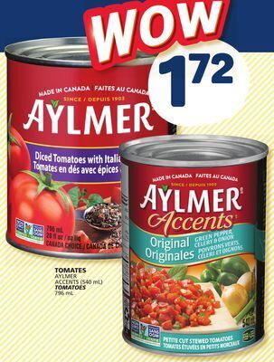 Marché Bonichoix Aylmer accents (540 ml) tomatoes offer