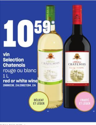 Provigo Vin selection chatenois, 1 l offer