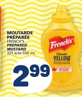 Marché Bonichoix French's prepared mustard offer