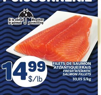 Marché Bonichoix Fresh atlantic salmon fillets offer
