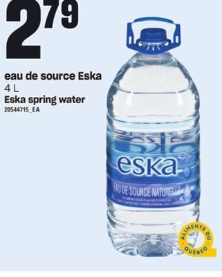 Provigo Eau de source eska, 4 l offer