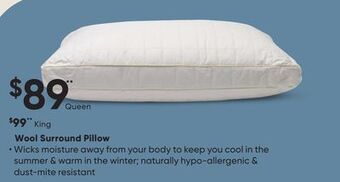 Dormez Vous Wool surround pillow offer