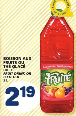 Marché Bonichoix Fruité fruit drink or iced tea offer