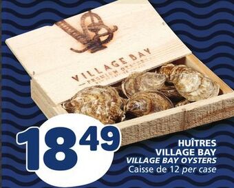 Marché Bonichoix Village bay oysters offer