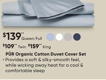 Dormez Vous Pür organic cotton duvet cover set offer