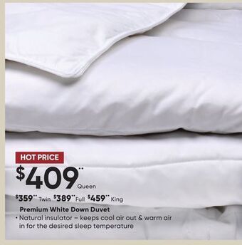Dormez Vous Premium white down duvet offer