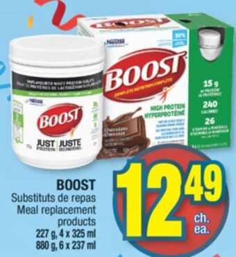 Jean Coutu Boost meal replacement products offer