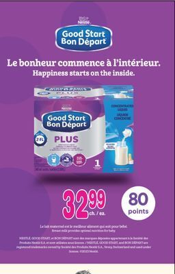 Jean Coutu Nestle breast milk provides optimal nutrition for baby offer