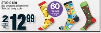 Jean Coutu Studio 530 selected funky socks offer