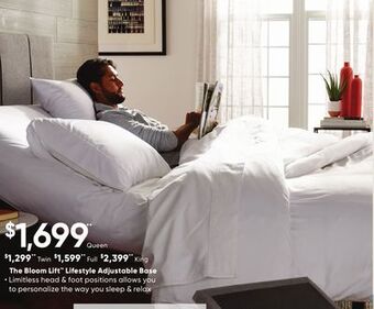Dormez Vous The bloom lift lifestyle adjustable base offer