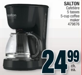 Jean Coutu Salton 5-cup coffee maker offer
