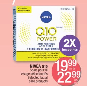 Jean Coutu Nivea q10 selected facial care products offer