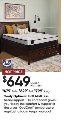 Dormez Vous Sealy optimum holt mattress offer