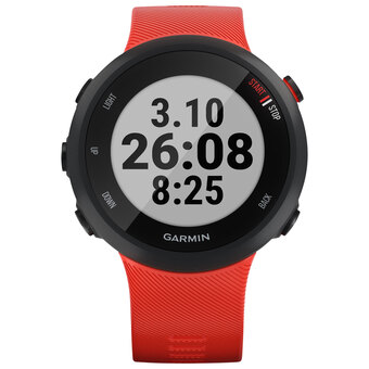 Best Buy Garmin forerunner 45 42mm gps watch with heart rate monitor - large - lava red offer