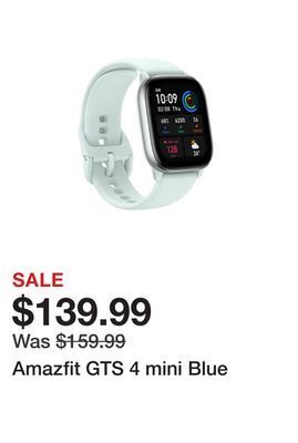 Newegg Amazfit gts 4 mini blue offer