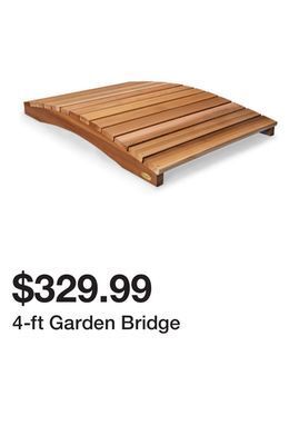 Wayfair 4-ft garden bridge offer