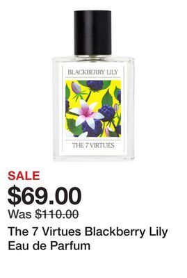 Sephora The 7 virtues blackberry lily eau de parfum offer