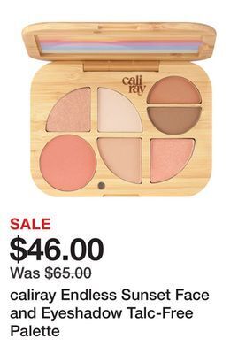 Sephora Caliray endless sunset face and eyeshadow talc-free palette offer