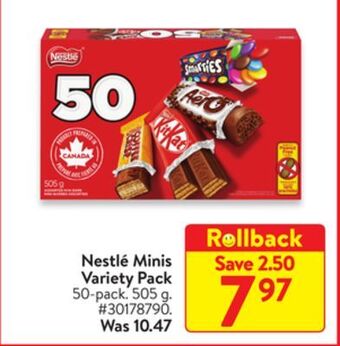 Walmart Nestle minis variety pack offer