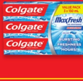 Walmart Colgate maxfresh value pack toothpaste offer