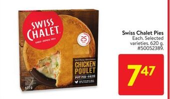 Walmart Swiss chalet pies offer