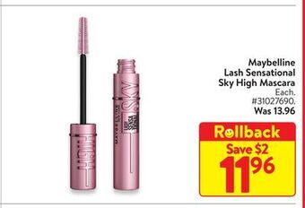 Walmart Maybelline lash sensational sky high mascara offer