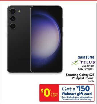 Walmart Samsung galaxy s23 ultra postpaid phone† offer