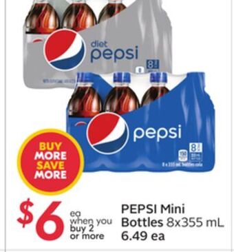 Sobeys Pepsi mini bottles offer