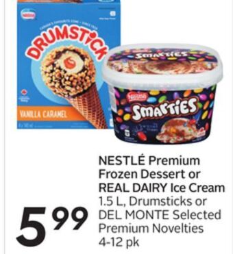 Sobeys Premium frozen dessert or real dairy ice cream offer