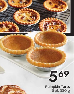 Sobeys Pumpkin tarts offer