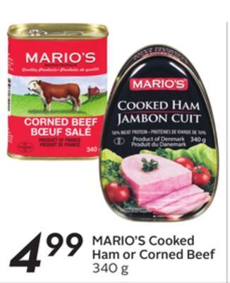 Sobeys Cooked ham or corned beef offer