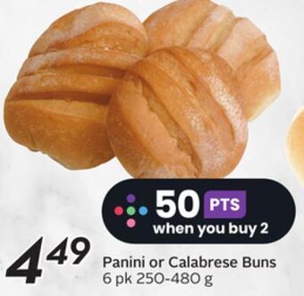 Sobeys Panini or calabrese buns offer