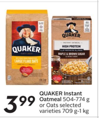 Sobeys Instant oatmeal offer