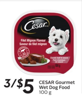 Sobeys Gourmet wet dog food offer