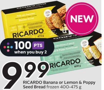 Sobeys Ricardo banana or lemon & poppy seed bread offer
