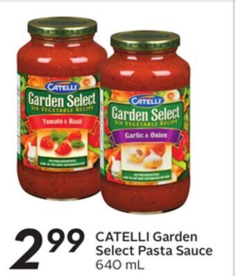 Sobeys Garden select pasta sauce offer