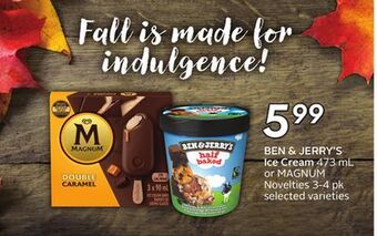 Sobeys Ben & jerry's ice cream offer