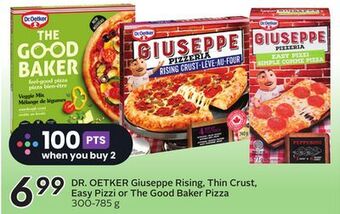 Sobeys Giuseppe rising, thin crust, easy pizzi or the good baker pizza offer