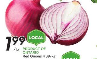 Sobeys Red onions offer