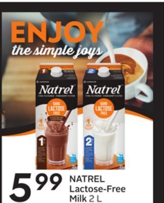 Sobeys Lactose-free milk offer