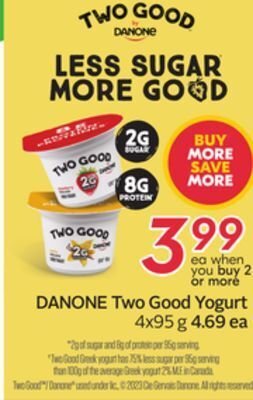Sobeys Two good yogurt offer