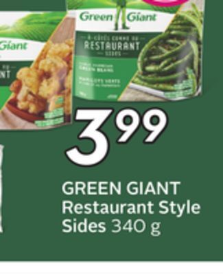 Sobeys Restaurant style sides offer