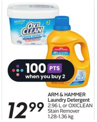 Sobeys Arm & hammer laundry detergent offer