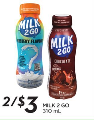 Sobeys Milk 2 go offer