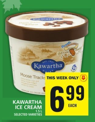 Food Basics Kawartha ice cream offer