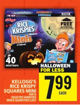 Food Basics Kellogg's rice krispy squares mini offer
