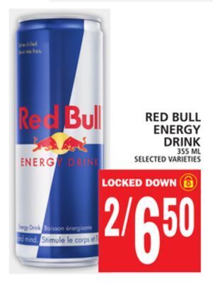 Food Basics Red bull energy drink offer